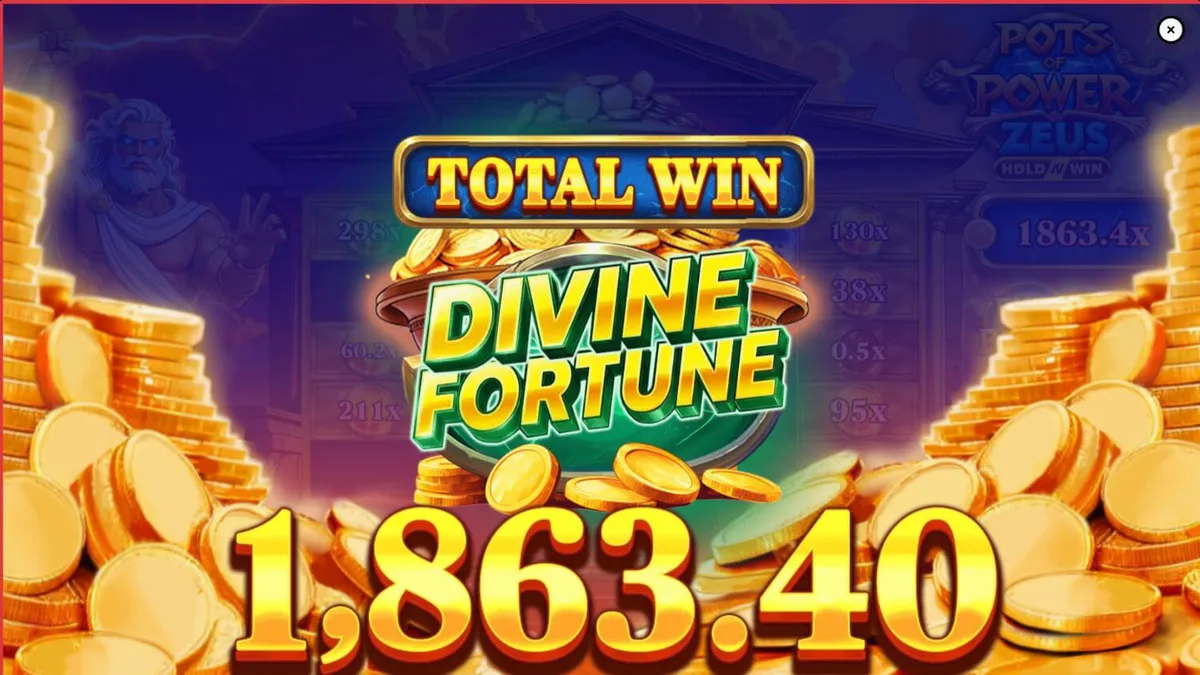 Pots of Power: Zeus slot machine featuring Greek mythology theme
